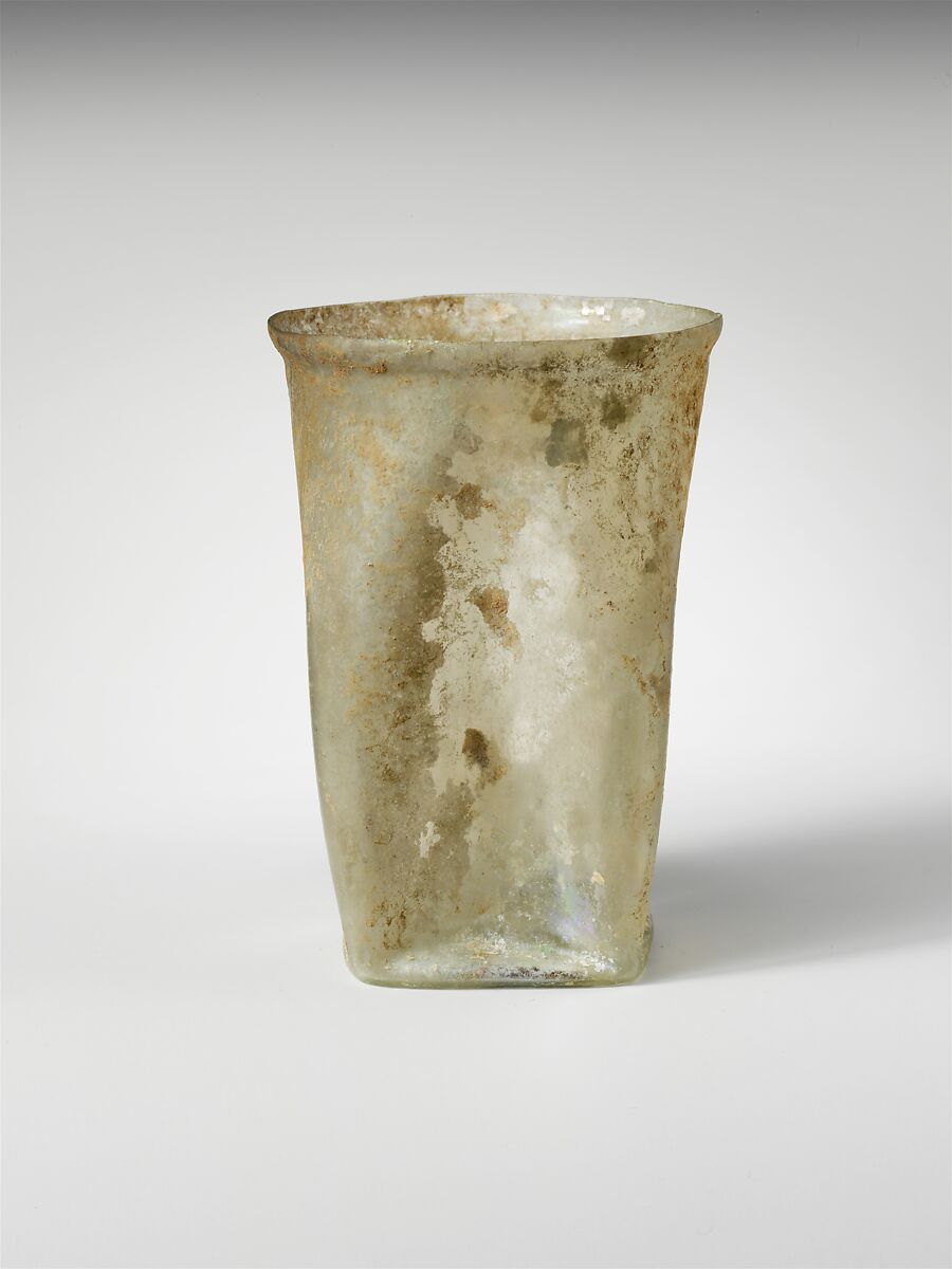Glass beaker, Glass, Roman 