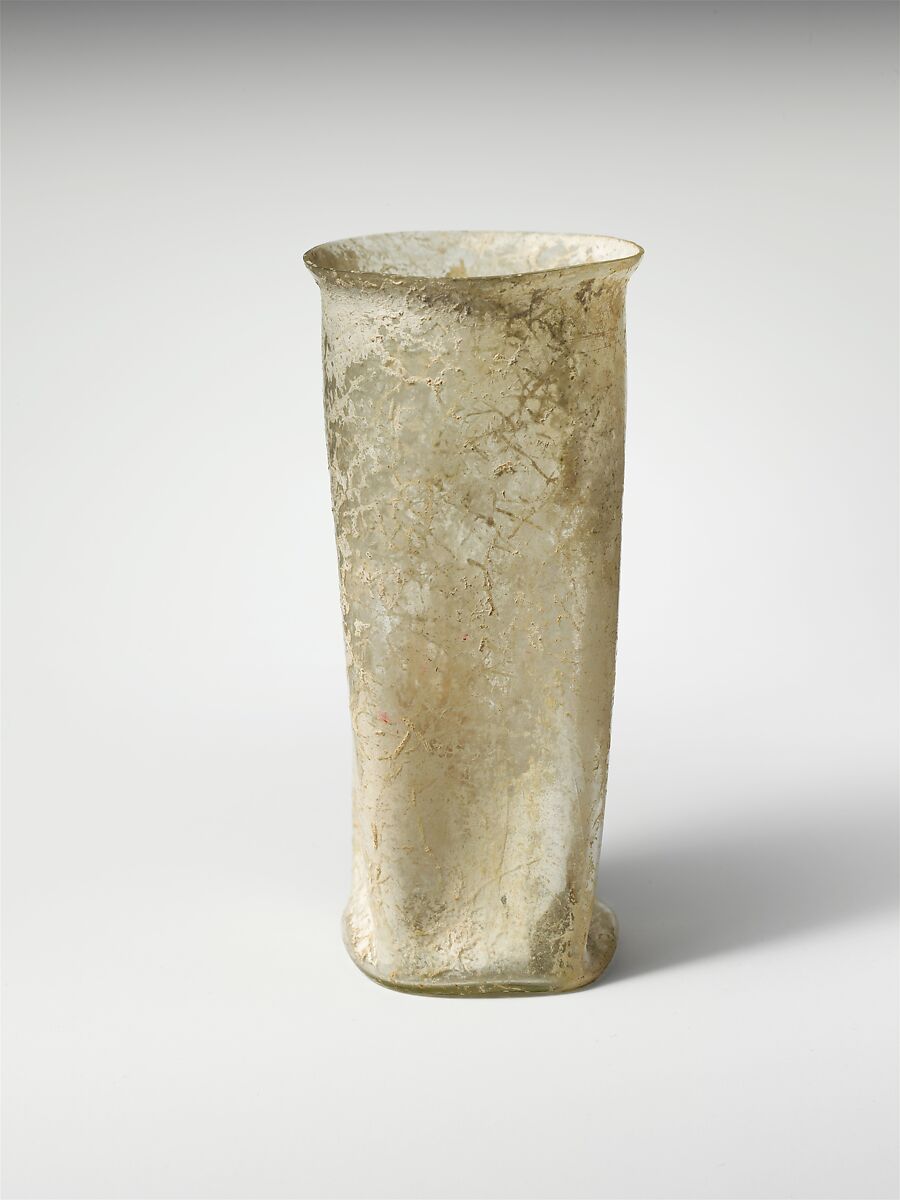 Glass beaker, Glass, Roman 
