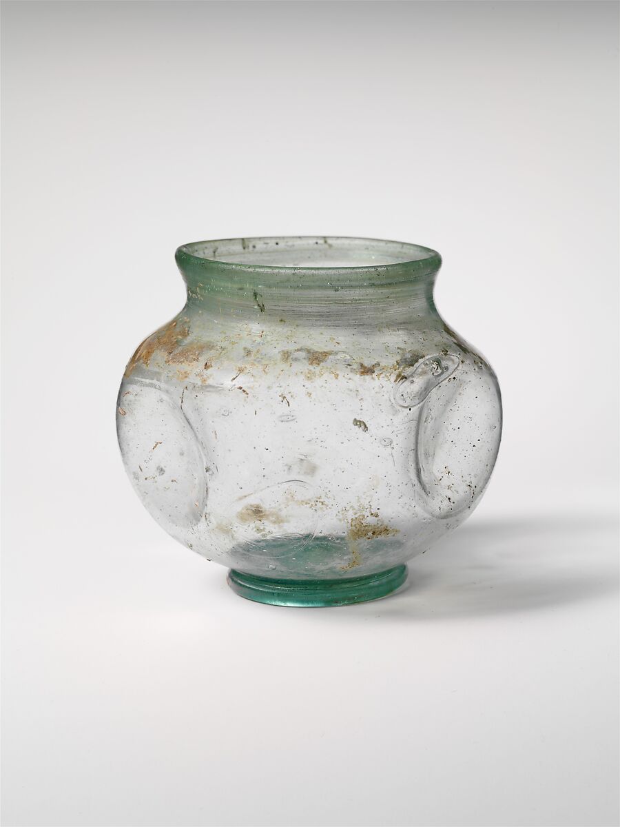 Glass jar, Glass, Roman 