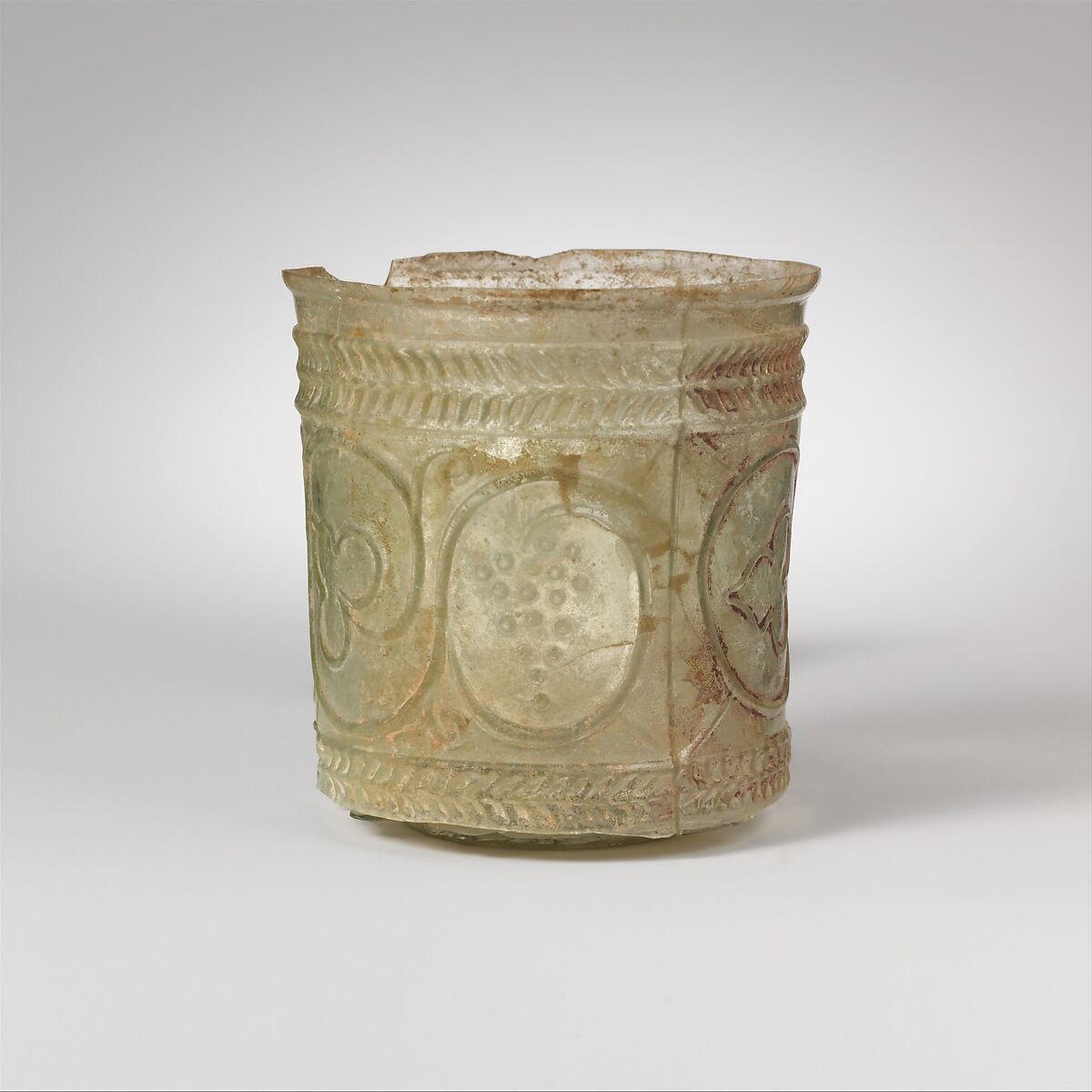 Glass beaker, Glass, Roman 