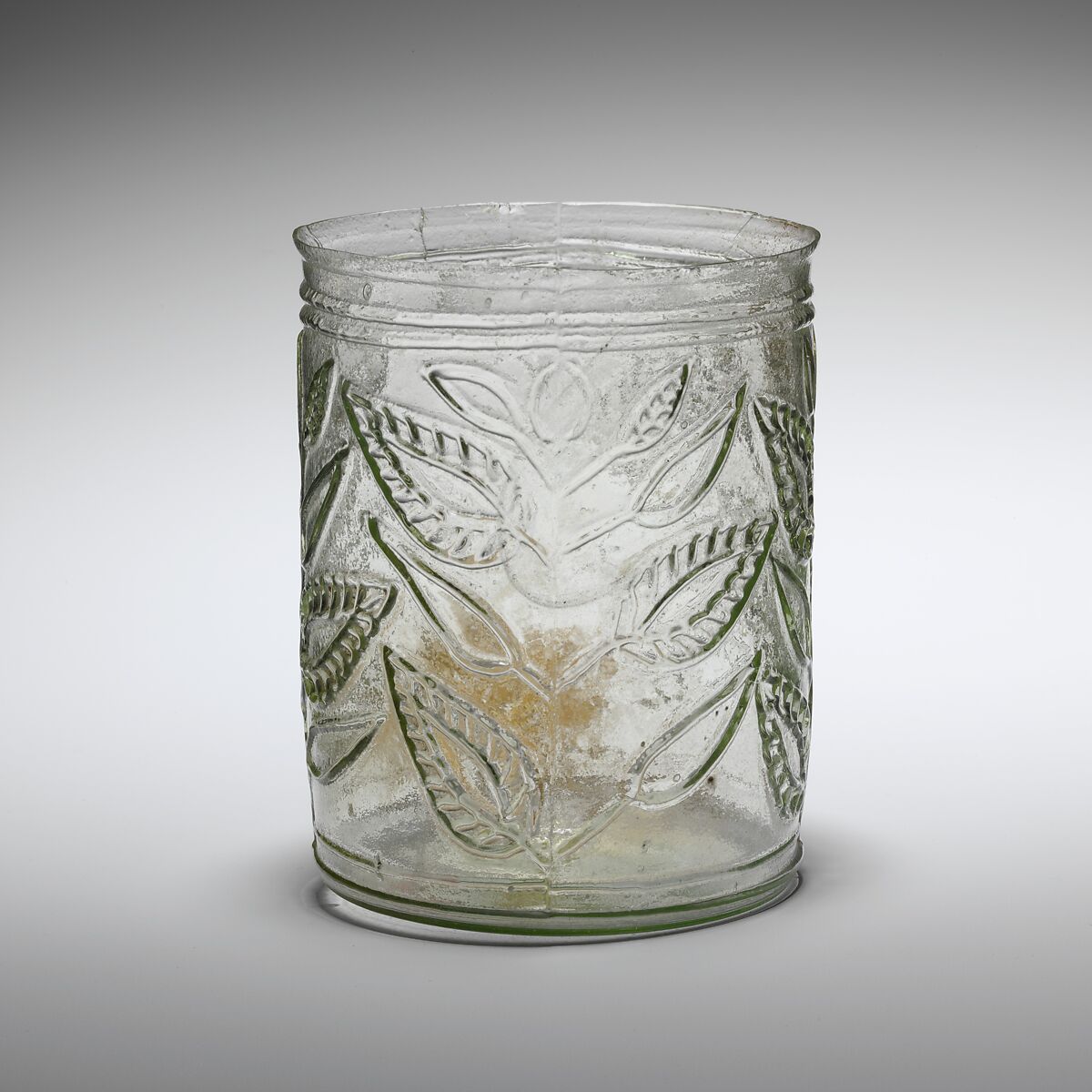 Glass beaker, Glass, Roman 