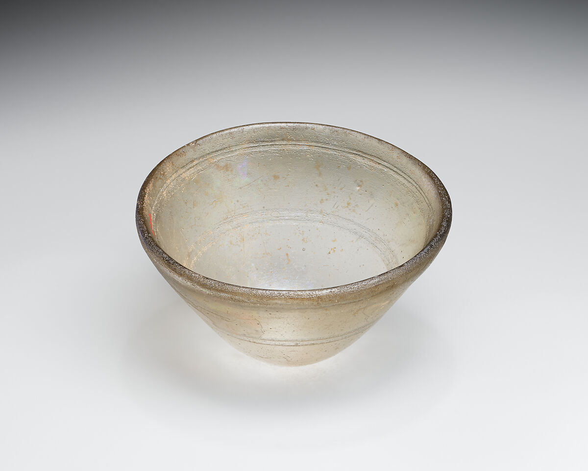 Glass conical bowl, Glass, Greek, Eastern Mediterranean