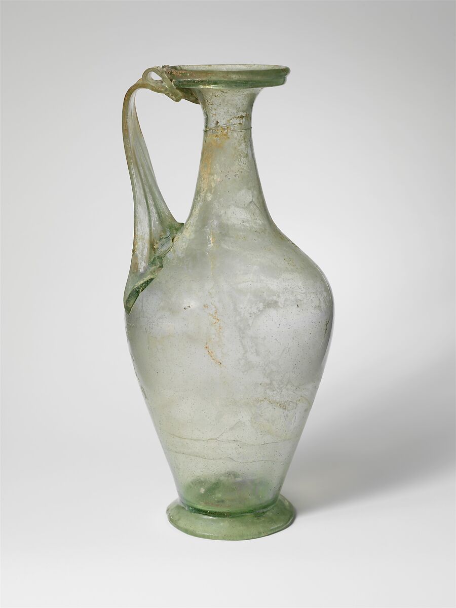 Glass jug, Glass, Roman 