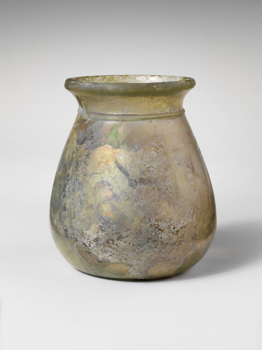 Glass jar, Glass, Roman