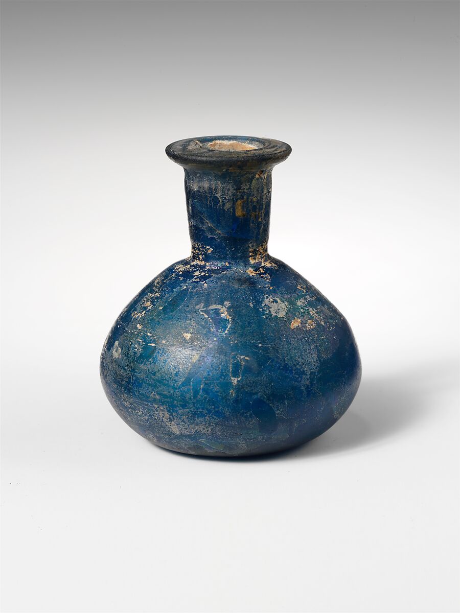 Glass perfume bottle, Glass, Roman 