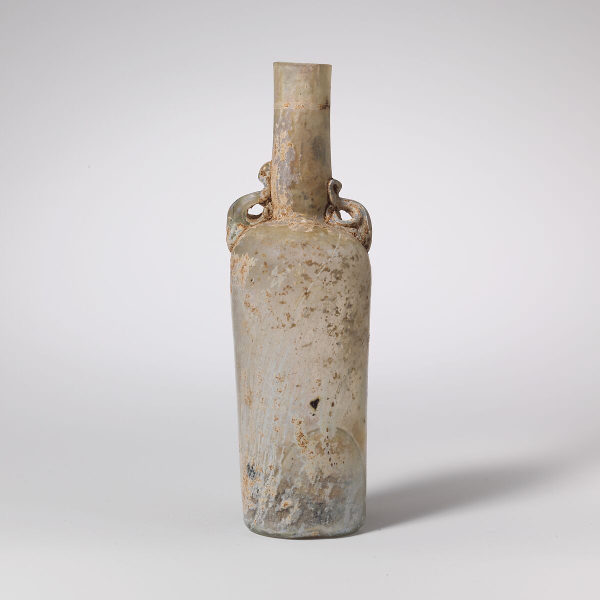 Glass bottle with dolphin handles, Glass, Roman, Rhenish 