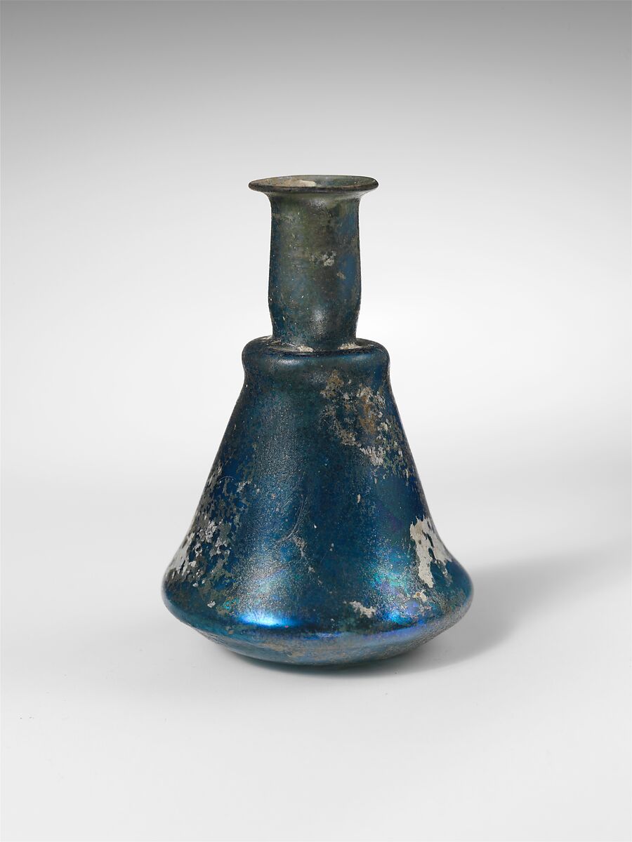 Glass perfume bottle, Glass, Roman 