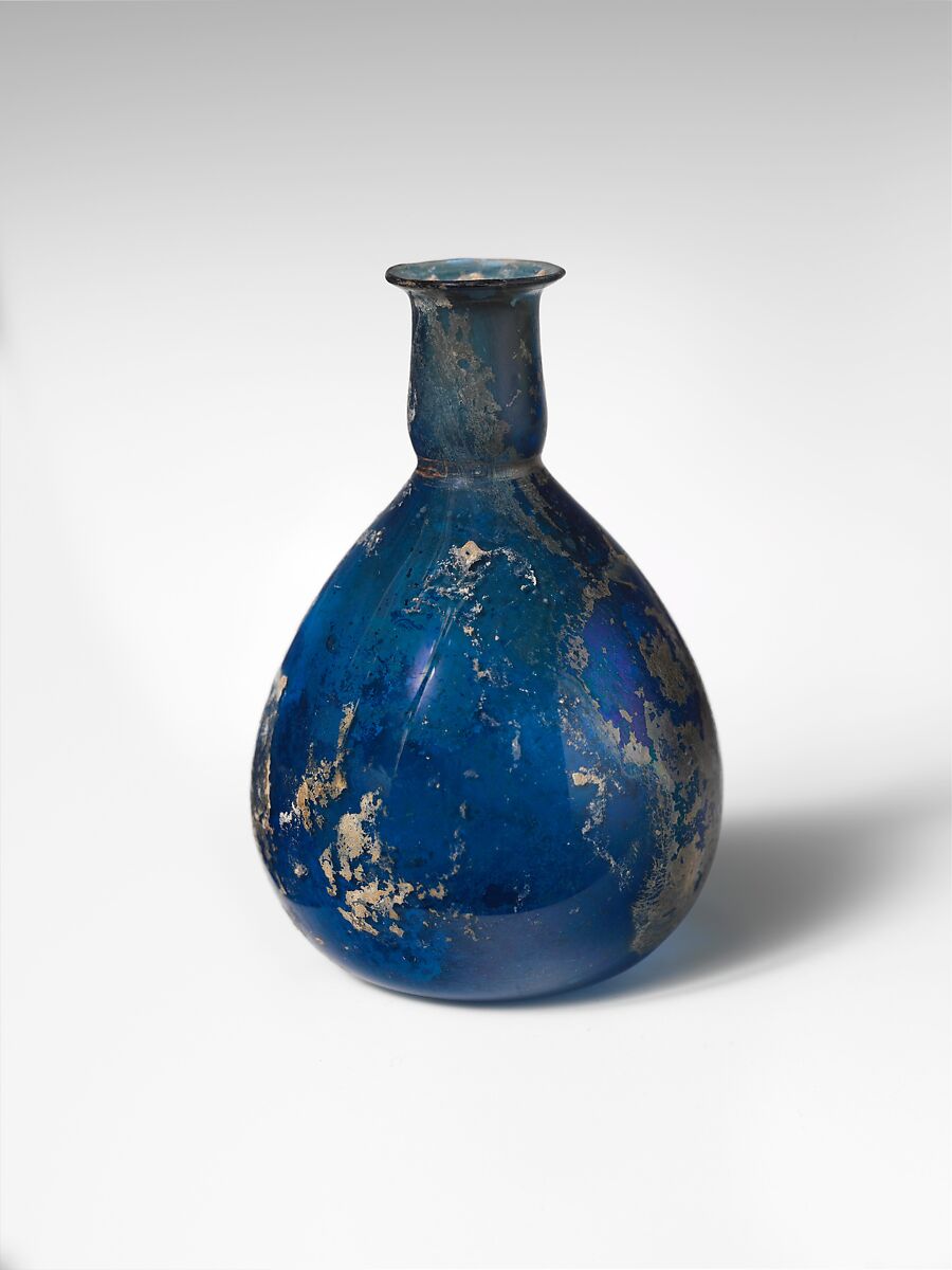 Glass perfume bottle, Glass, Roman 