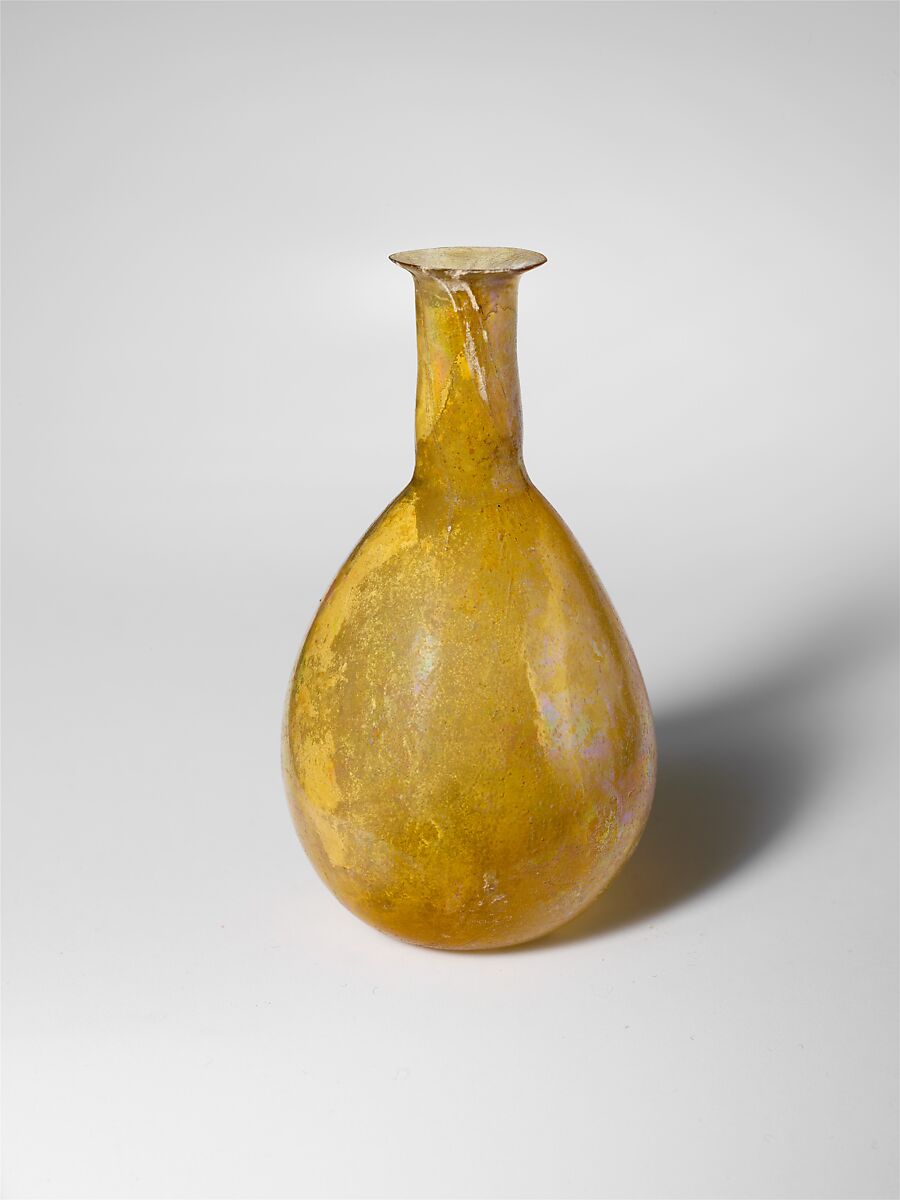 Glass perfume bottle, Glass, Roman 