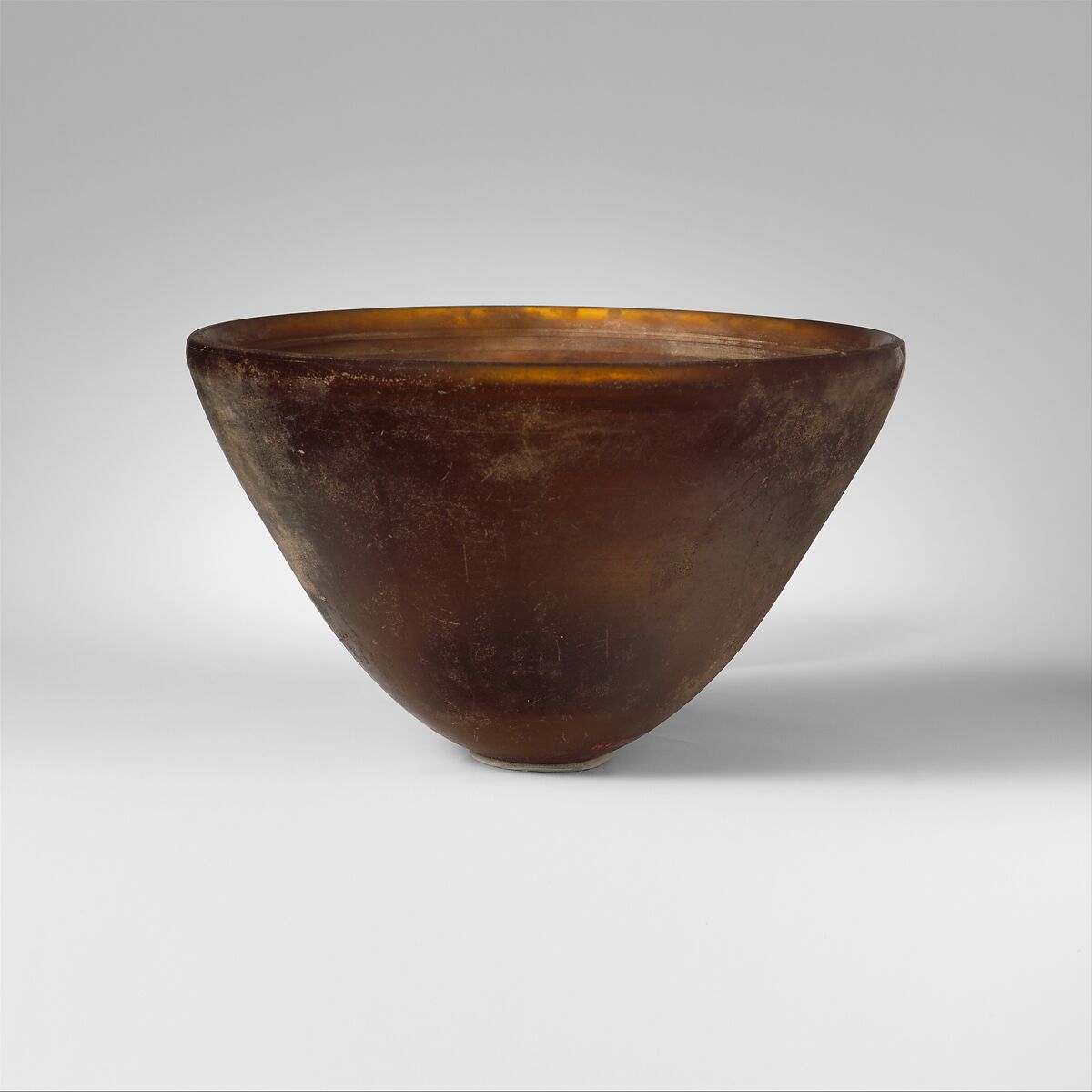 Glass conical bowl, Glass, Greek, Eastern Mediterranean 