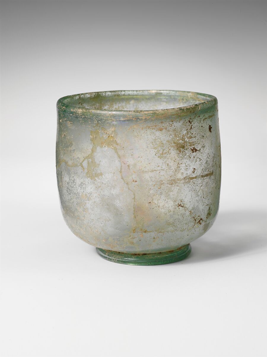 Glass cup, Glass, Roman 