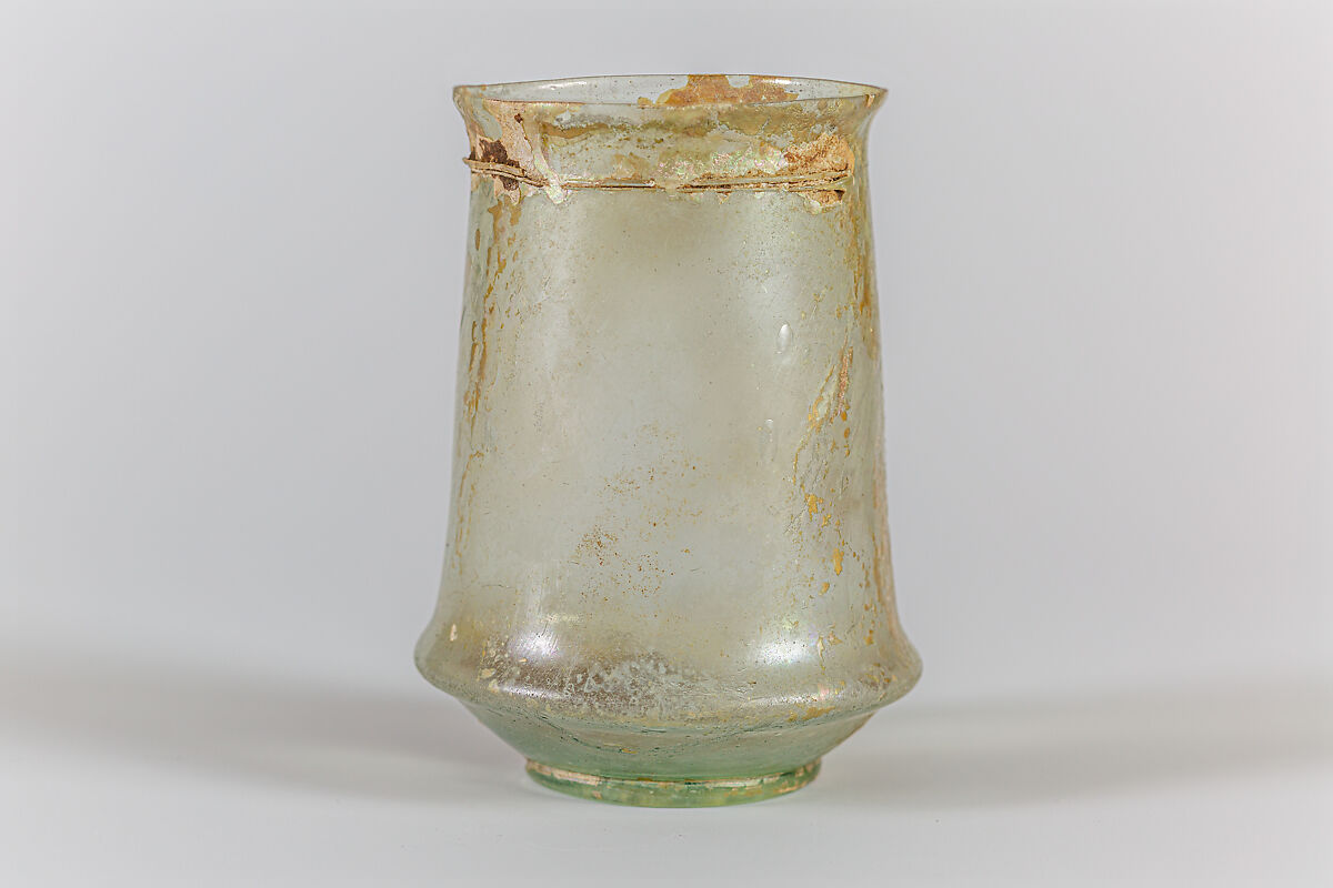 Glass beaker, Glass, Roman 
