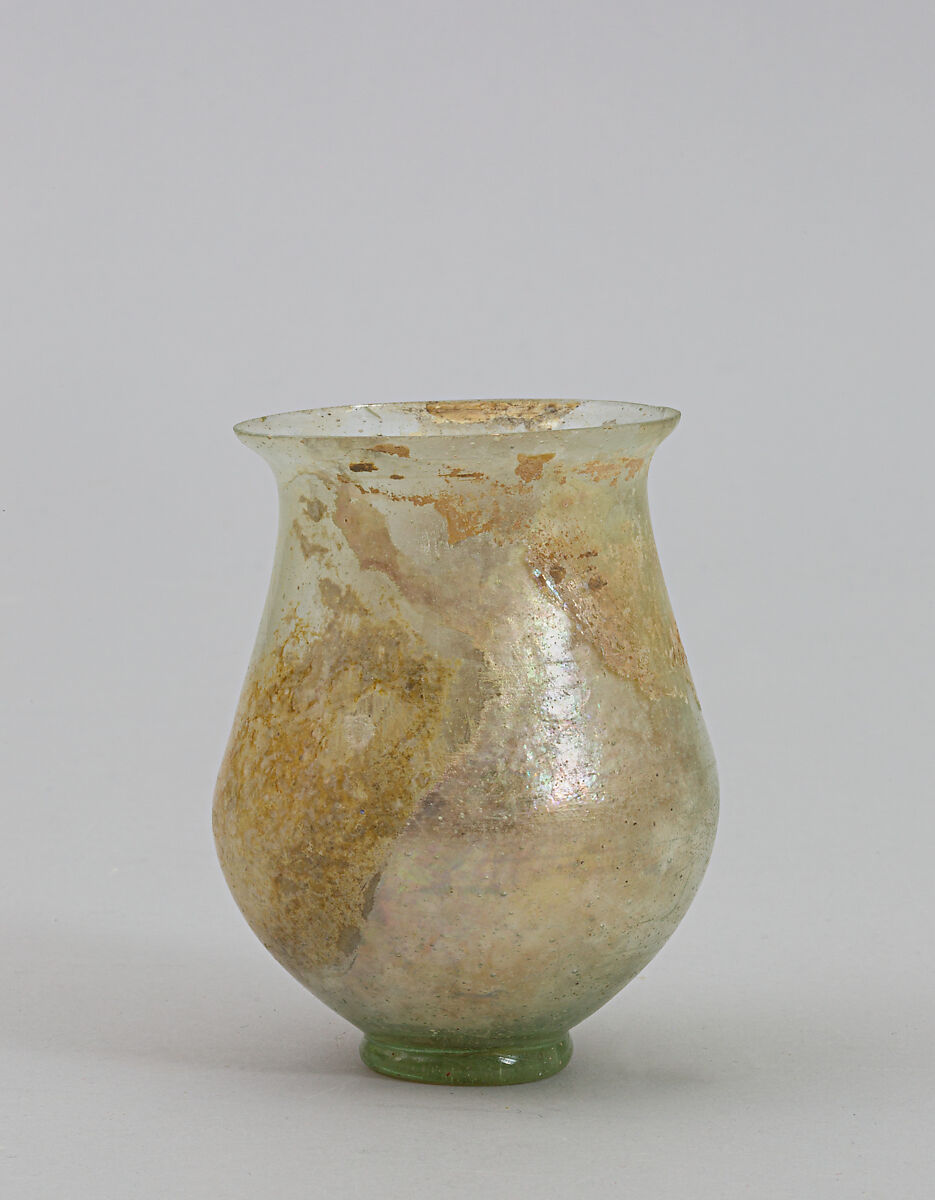 Glass beaker, Glass, Roman 