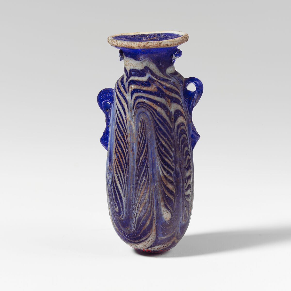 Glass alabastron (perfume bottle), Glass, Greek, Eastern Mediterranean 