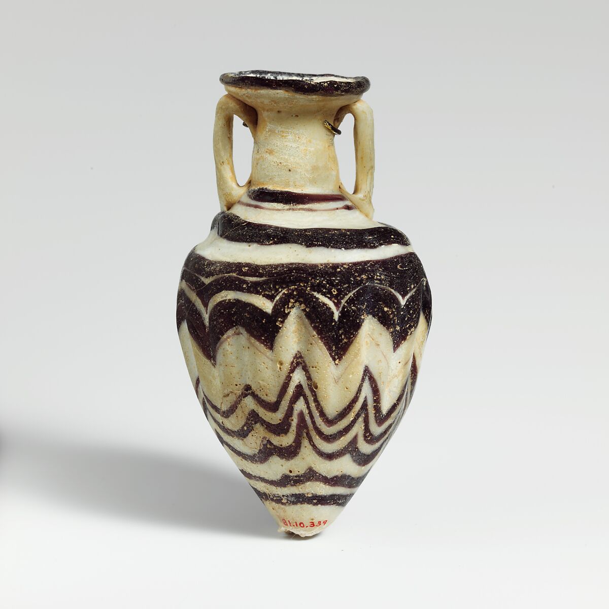 Glass amphoriskos (perfume bottle), Glass, Greek, Eastern Mediterranean 