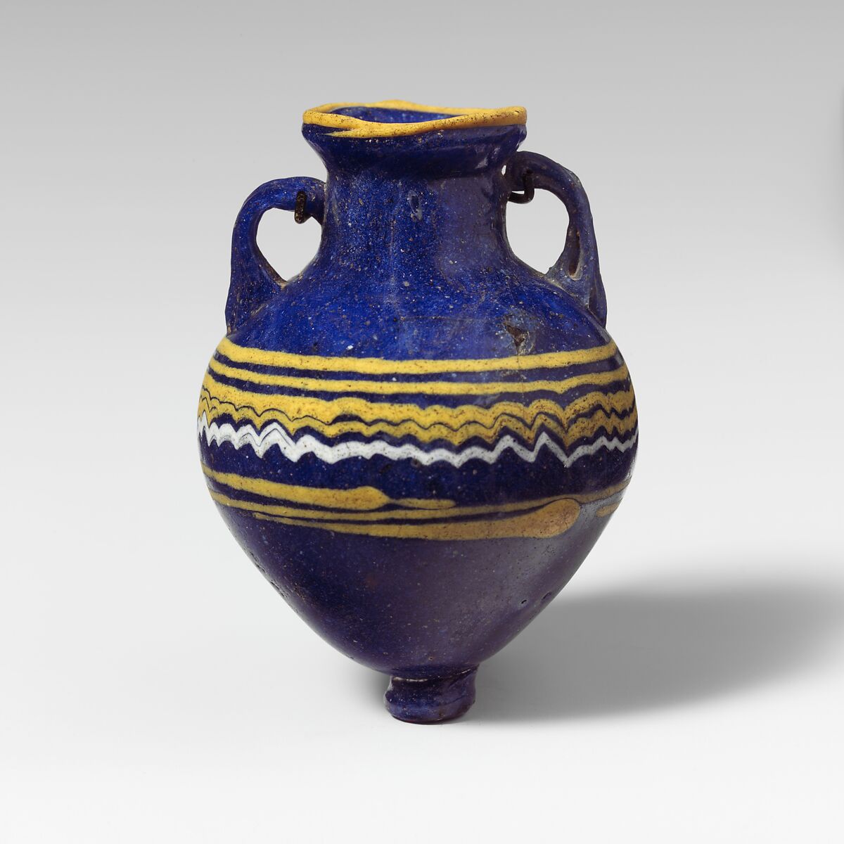 Glass amphoriskos (perfume bottle), Glass, Greek, Eastern Mediterranean 