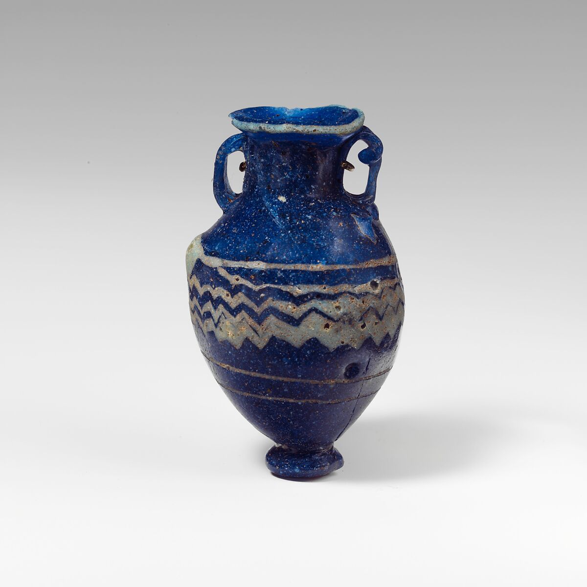 Glass amphoriskos (perfume bottle), Glass, Greek, Eastern Mediterranean 