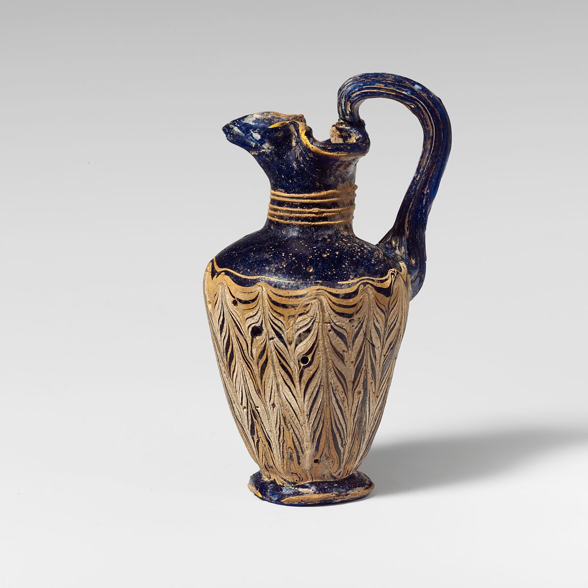 Glass oinochoe (perfume jug), Glass, Greek, Eastern Mediterranean or Italian 