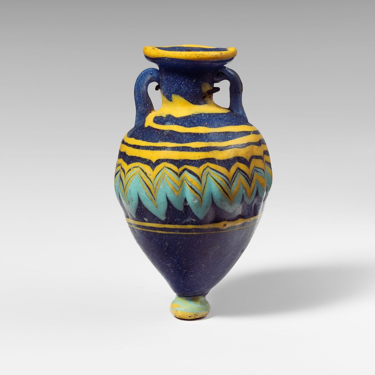 Glass amphoriskos (perfume bottle), Glass, Greek, Eastern Mediterranean 