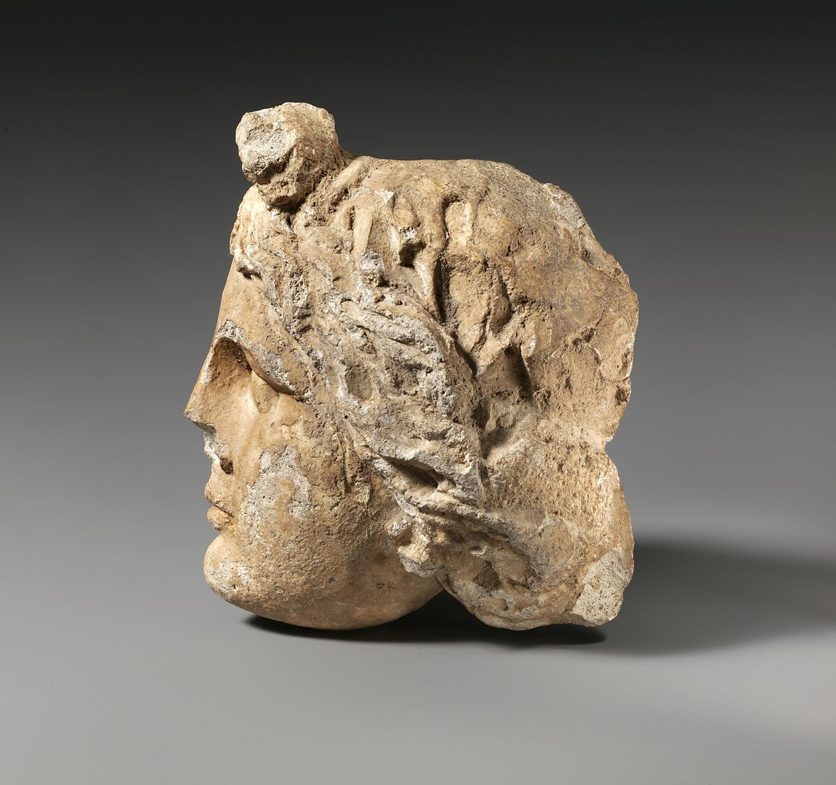 Head of a woman, Limestone