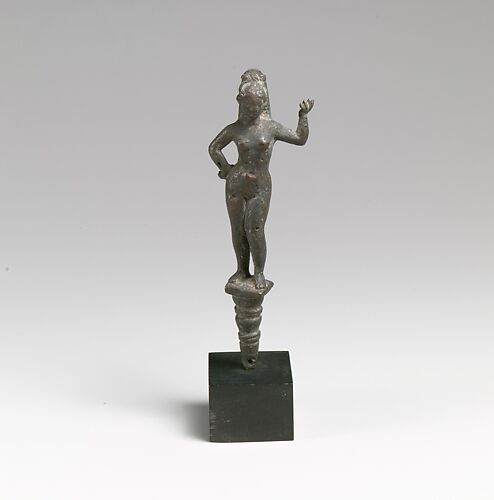 Bronze mirror handle (?) with Aphrodite