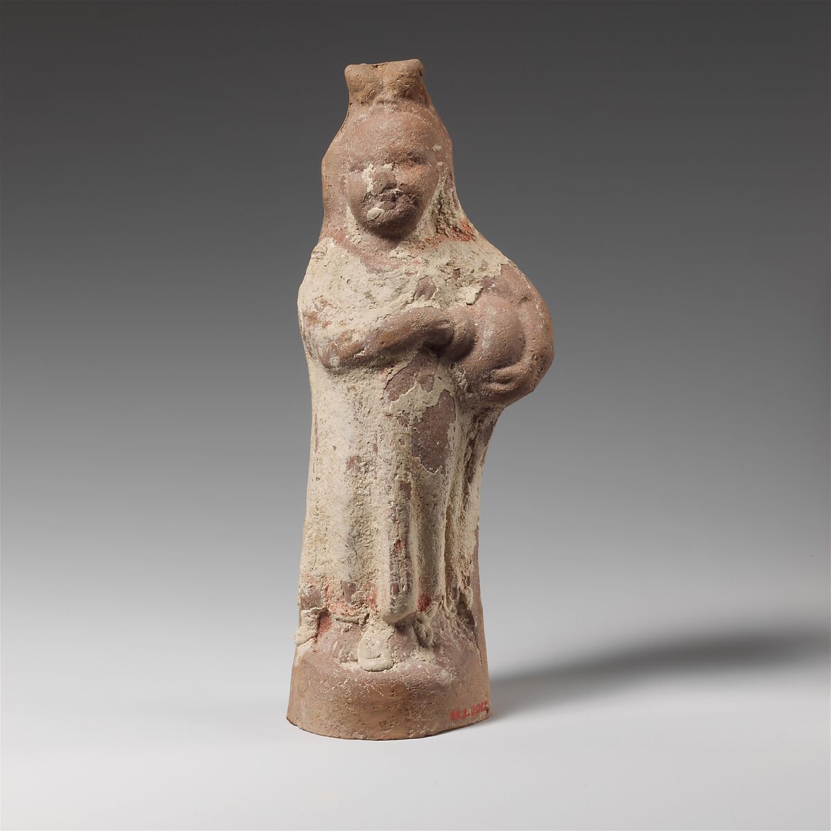 Terracotta statuette of Harpocrates, Terracotta, Roman, Egyptian 