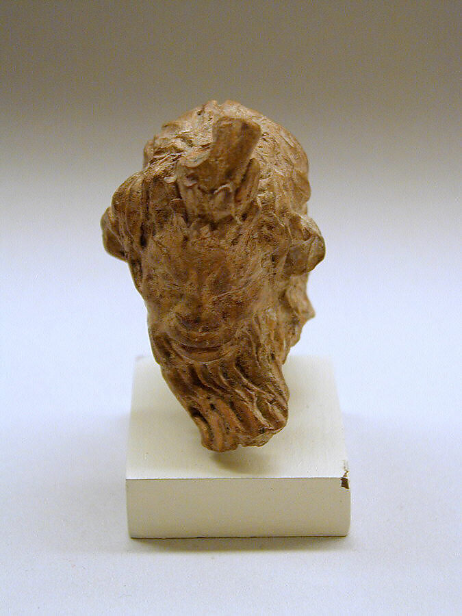 Terracotta head of Pan, Terracotta, Greek, Asia Minor 