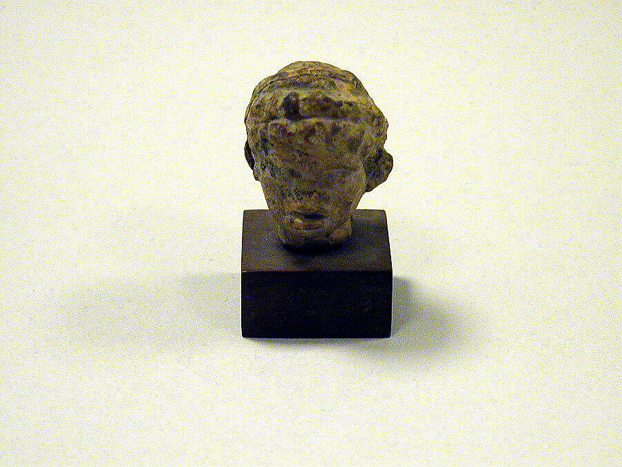 Head of a Black African youth, Terracotta, Greek 