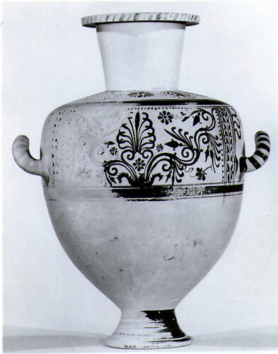 Terracotta Hadra hydria (water jar)