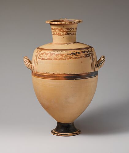 Terracotta Hadra hydria (water jar)