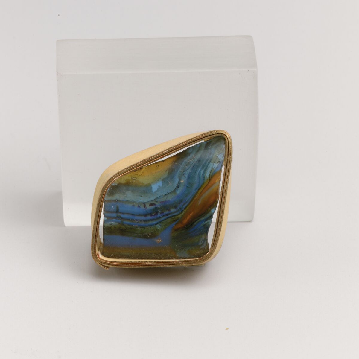 Mosaic glass fragment, Glass, Roman