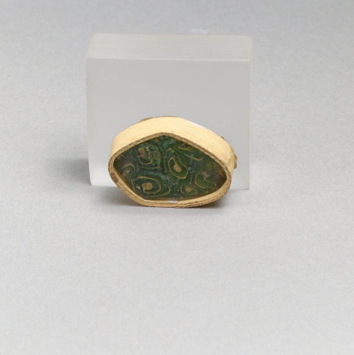 Glass mosaic fragment, Glass, Roman