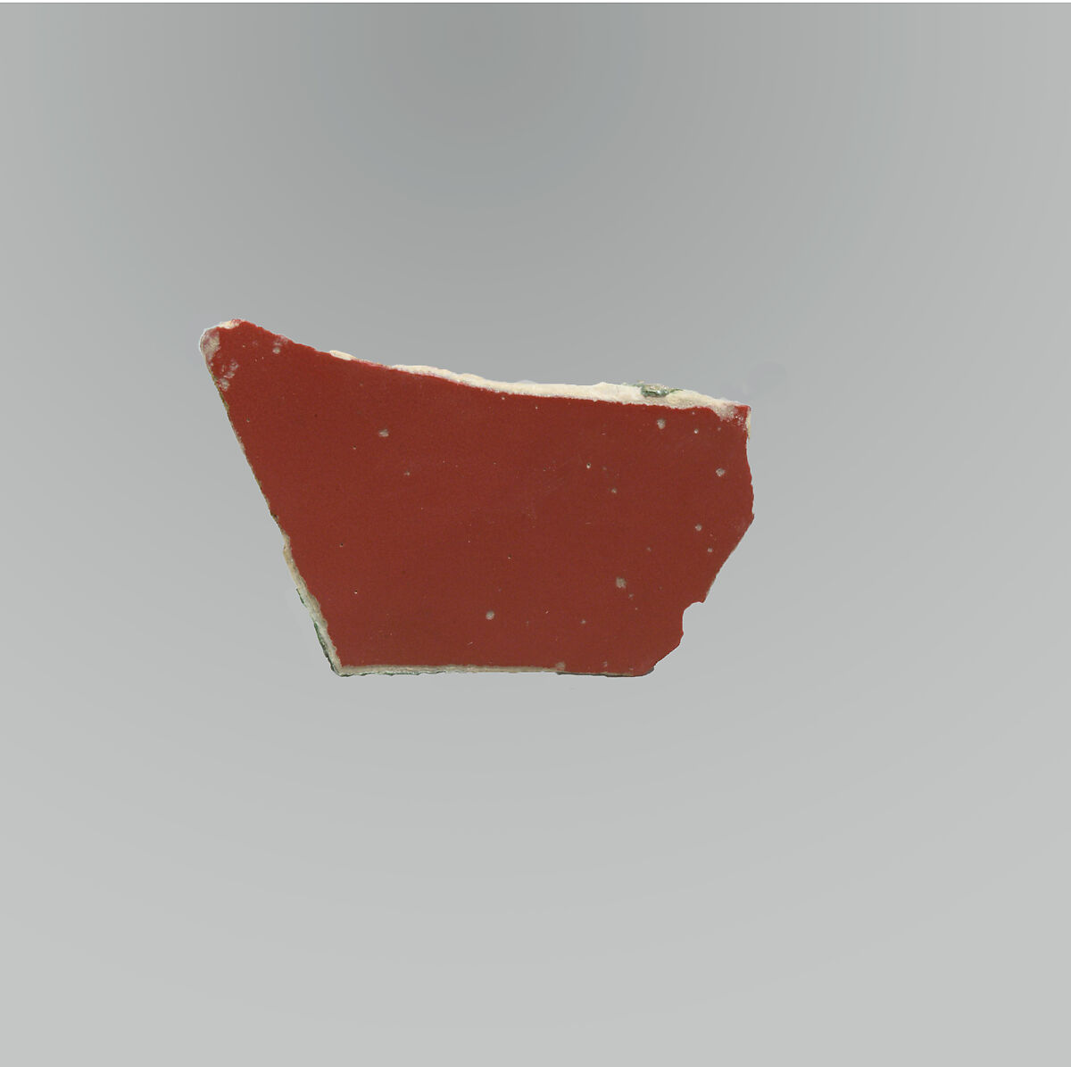 Glass monochrome dish fragment, Glass, Roman