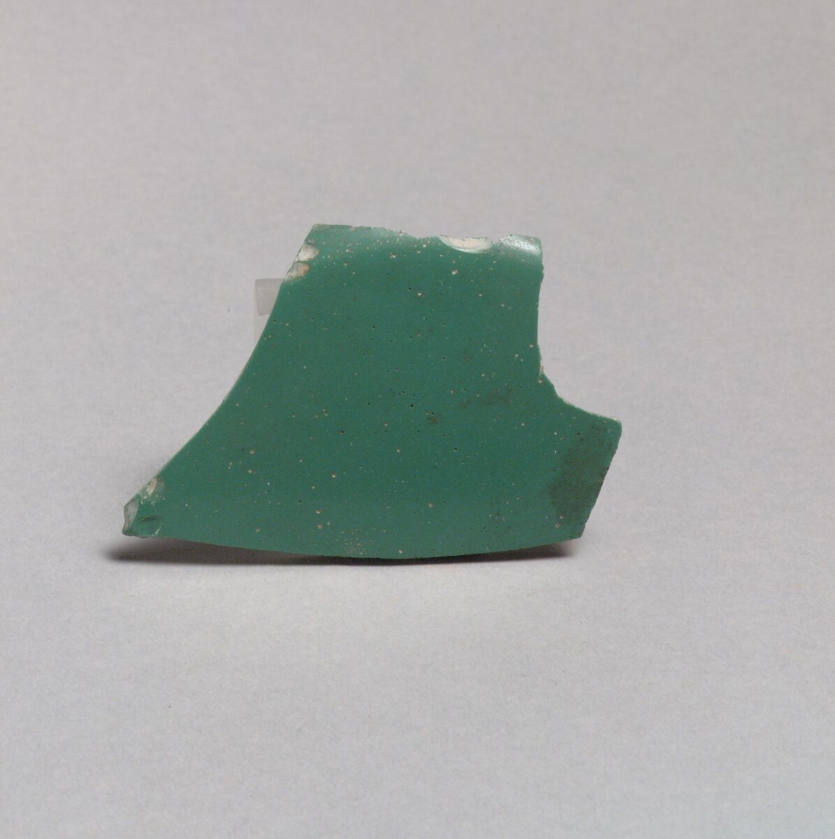Glass monochrome dish fragment, Glass, Roman 