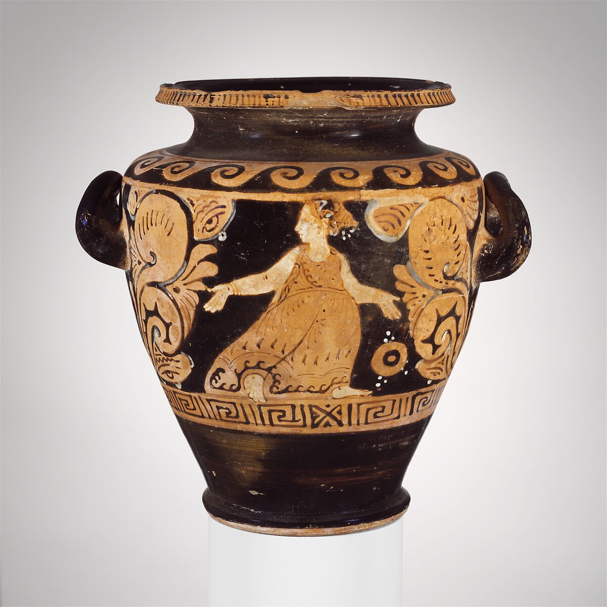 Terracotta stamnos, Attributed to the Fluid Group, Terracotta, Faliscan