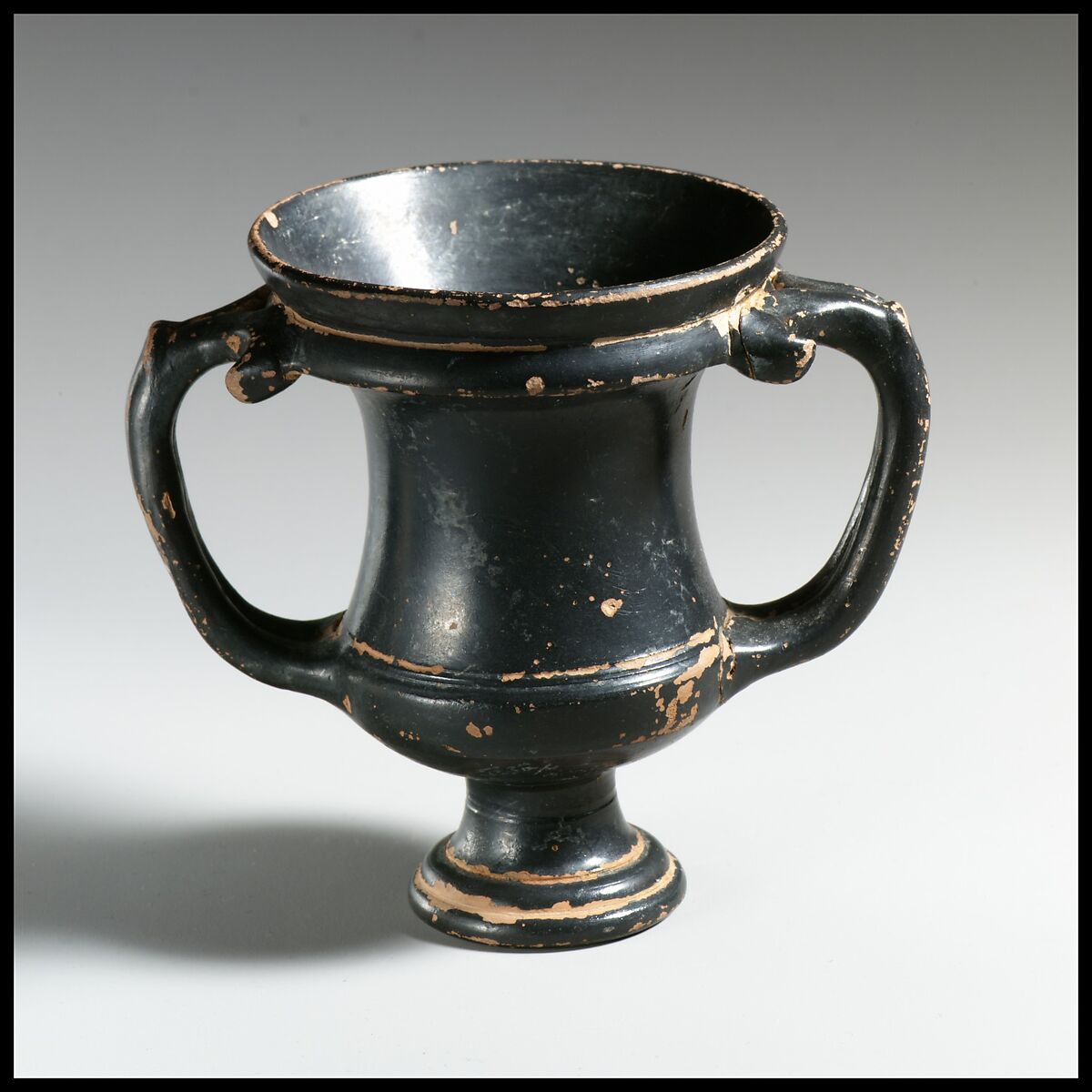 Terracotta kantharos (drinking cup), Attributed to the Group of Vatican G.116, Terracotta, Etruscan 