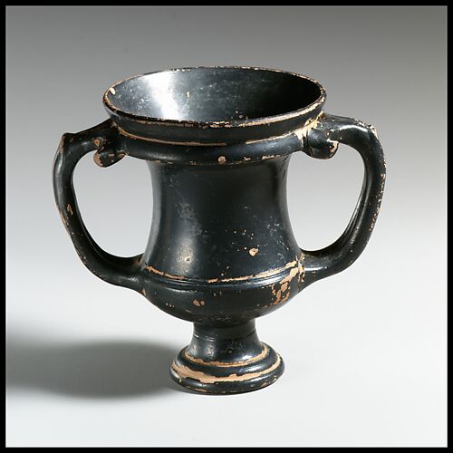 Terracotta kantharos (drinking cup)