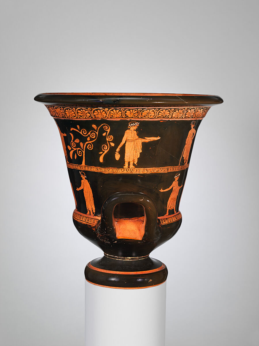 Calyx-krater, Attributed to a follower of Douris, Terracotta, Greek, Attic