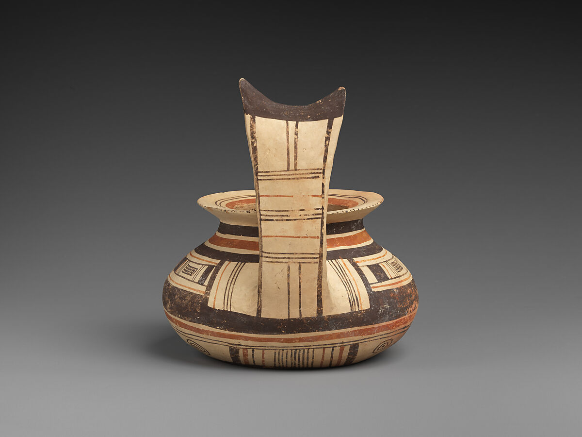 Jug, Terracotta, Italic-Native, South Italian (Daunian)