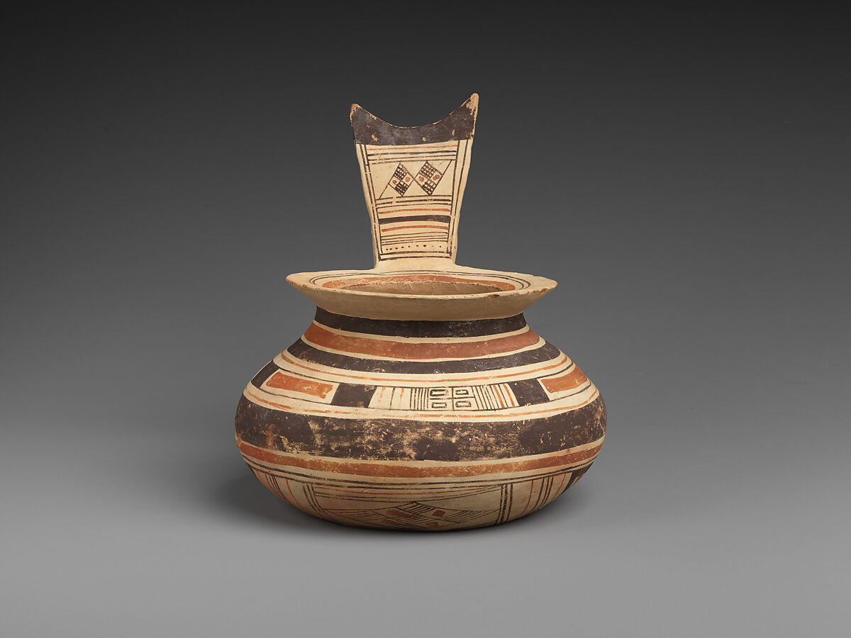 Jug, Terracotta, Italic-Native, South Italian (Daunian)