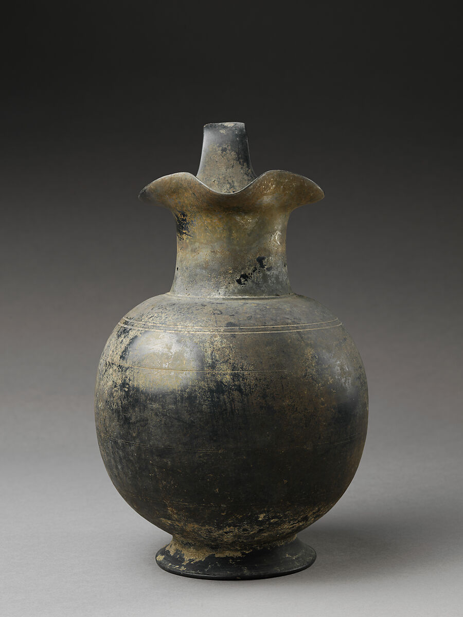 Oinochoe, Terracotta, Etruscan