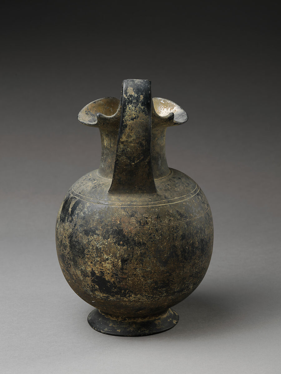 Oinochoe, Terracotta, Etruscan