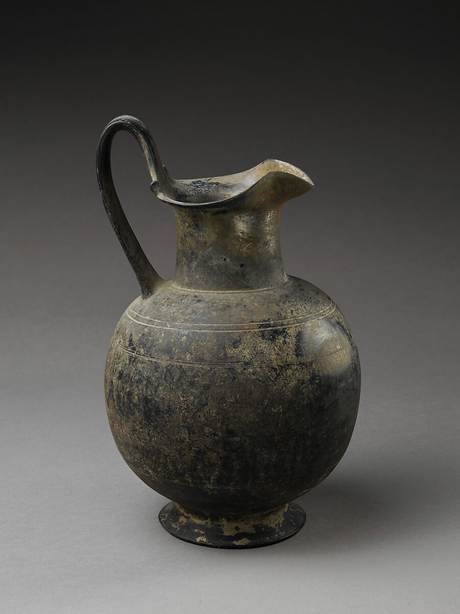 Oinochoe, Terracotta, Etruscan