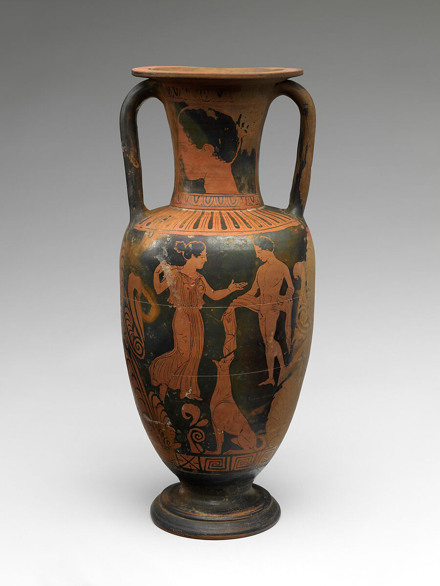 Terracotta neck-amphora (jar)