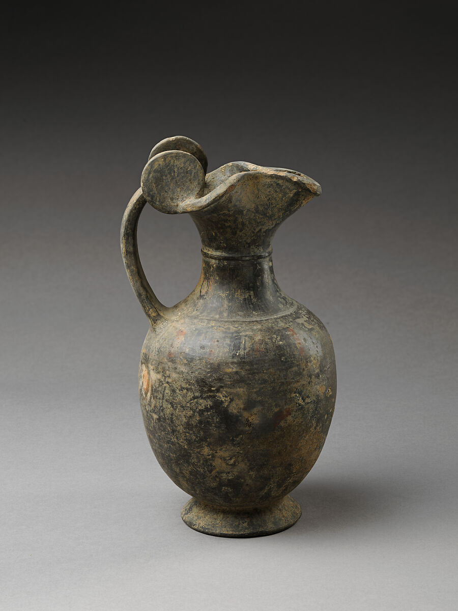 Oinochoe, Terracotta, Etruscan