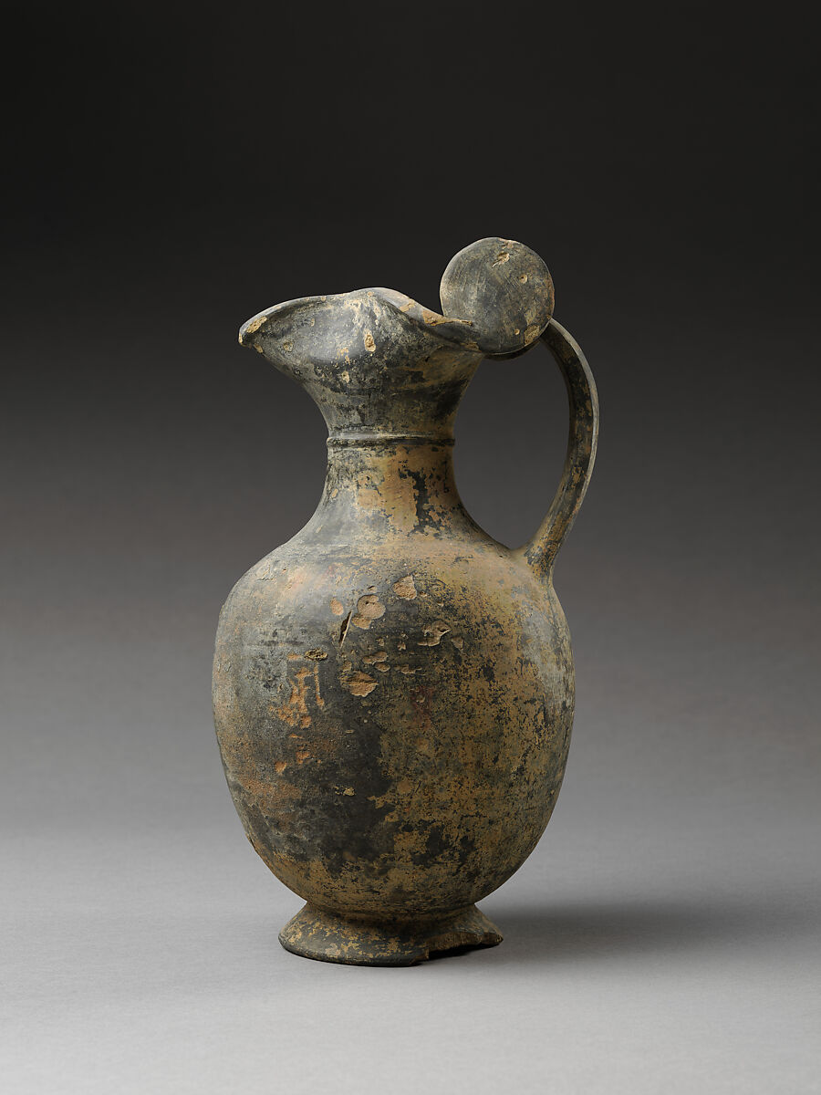 Oinochoe, Terracotta, Etruscan
