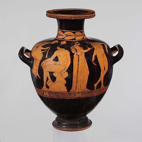 Terracotta hydria (water jar)