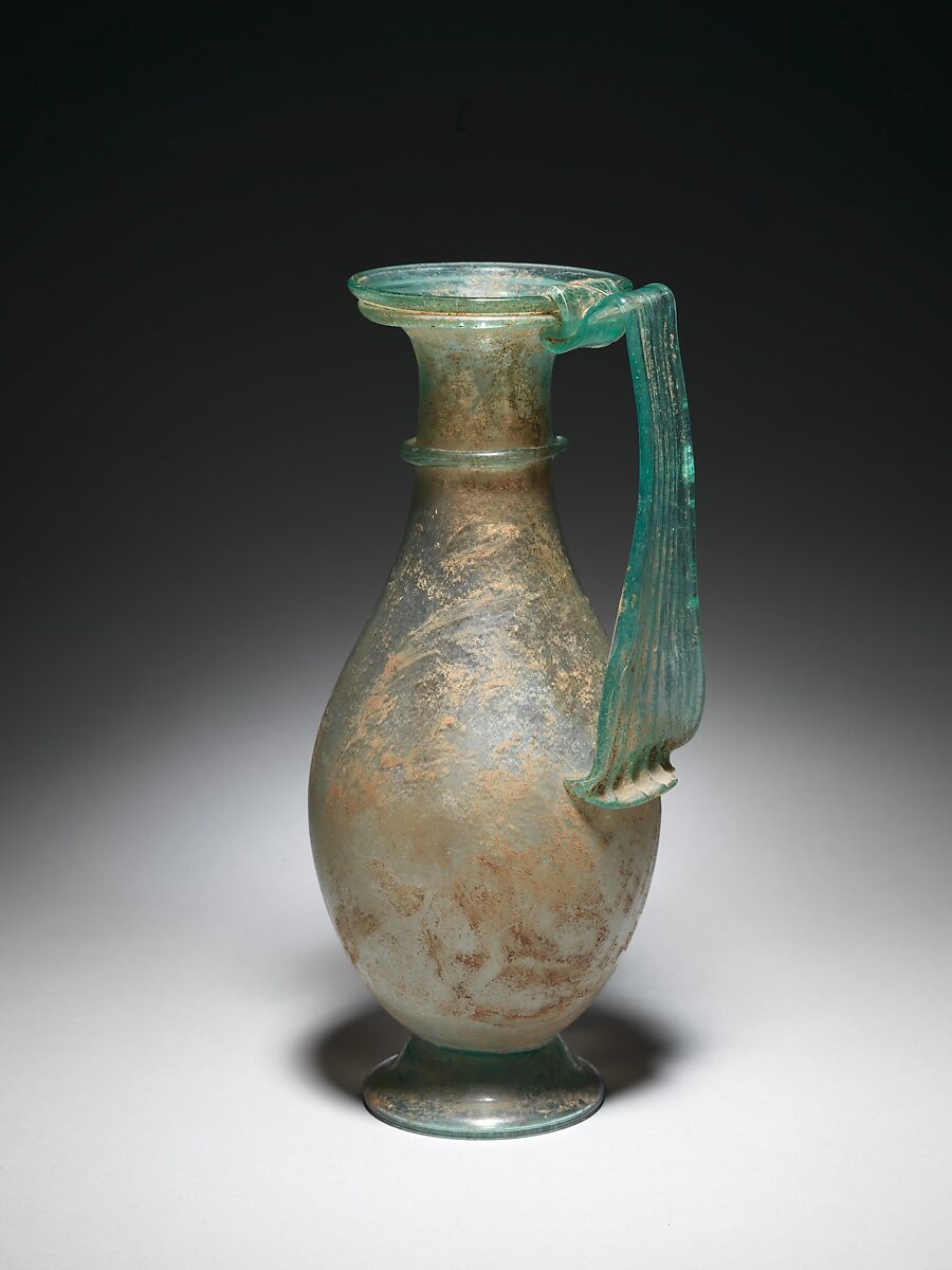 Glass jug, Glass, Roman 