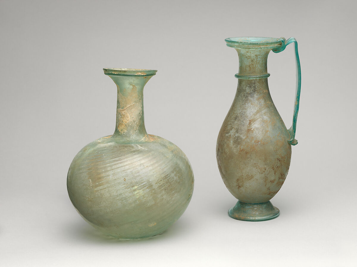 Glass jug, Glass, Roman
