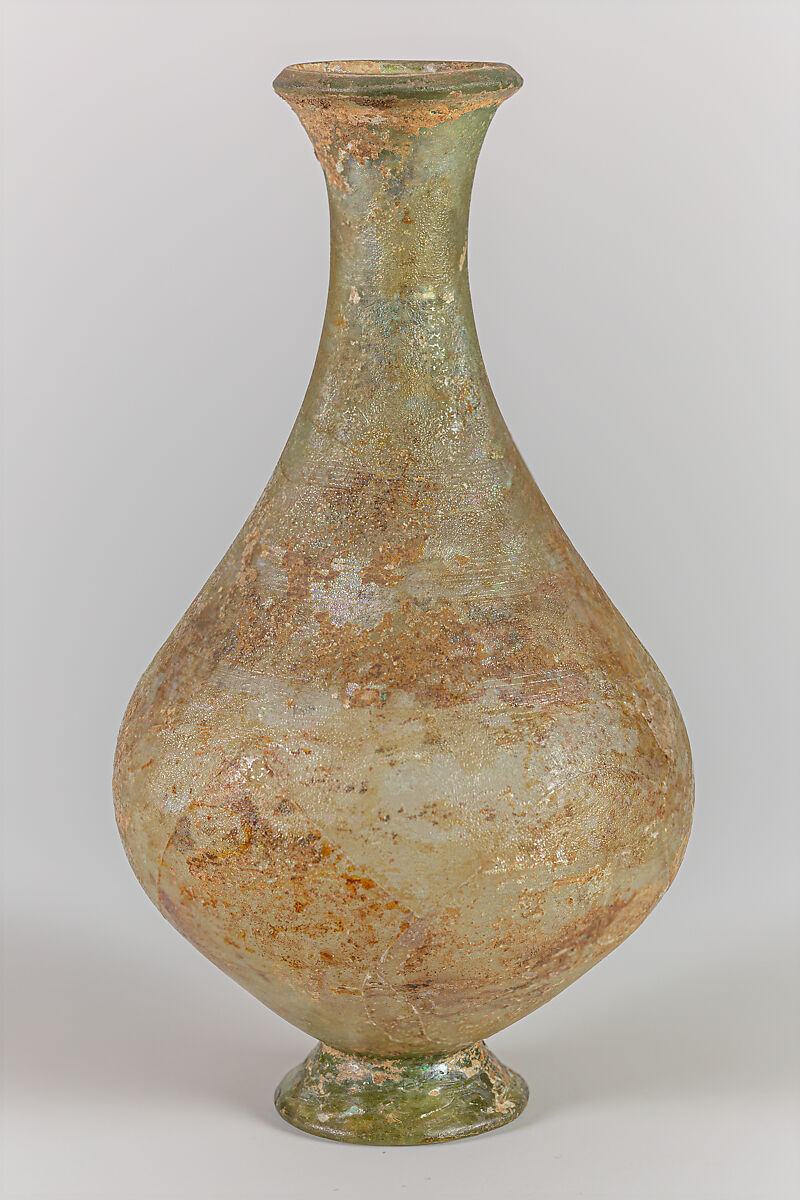 Glass flask, Glass, Roman 